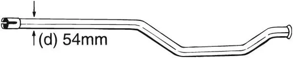 Handler.Part Repair pipe, catalytic converter BOSAL 889171 1