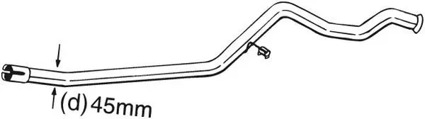 Handler.Part Repair pipe, catalytic converter BOSAL 889497 1