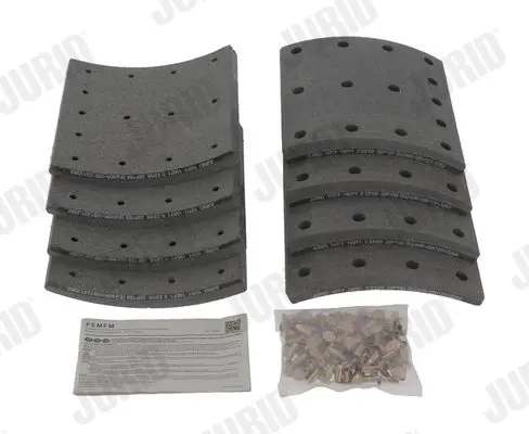 Handler.Part Brake lining kit, drum brake JURID 1907101070 1