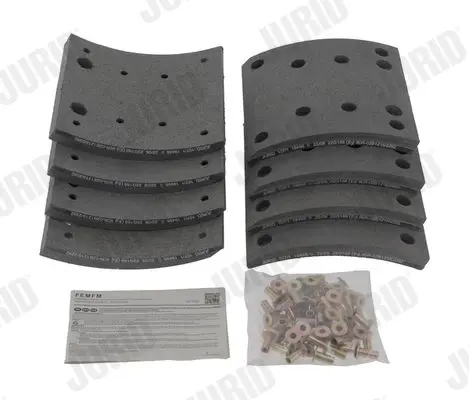 Handler.Part Brake lining kit, drum brake JURID 1949501070 1