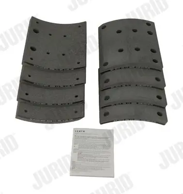 Handler.Part Brake lining kit, drum brake JURID 1949605380 1