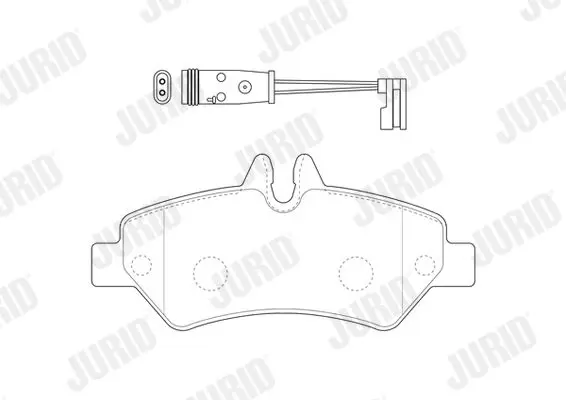 Handler.Part Brake pad set, disc brake JURID 2919009561 2