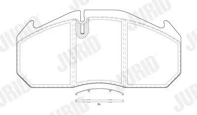 Handler.Part Brake pad set, disc brake JURID 2903009560 2