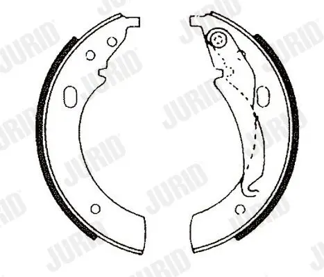 Handler.Part Brake shoe set JURID 361028J 1