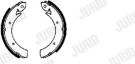 Handler.Part Brake shoe set JURID 361046J 2