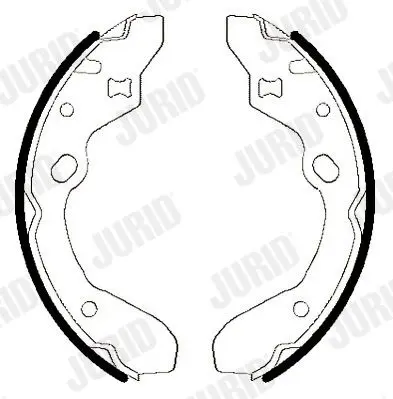 Handler.Part Brake shoe set JURID 361570J 2