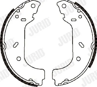 Handler.Part Brake shoe set JURID 362285J 2