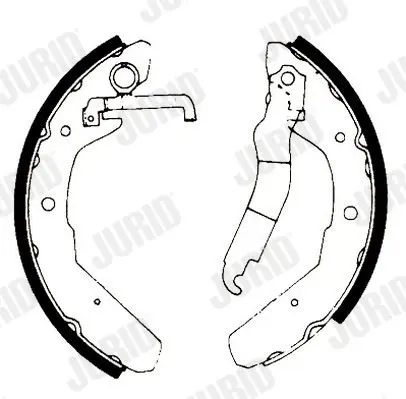 Handler.Part Brake shoe set JURID 361271J 2