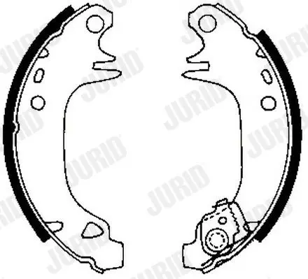 Handler.Part Brake shoe set JURID 361272J 1