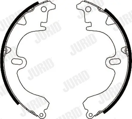 Handler.Part Brake shoe set JURID 361342J 2