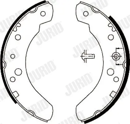 Handler.Part Brake shoe set JURID 361419J 1