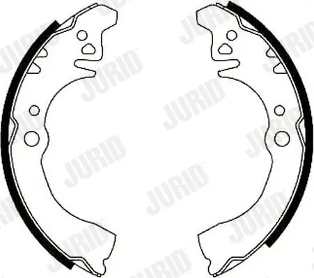 Handler.Part Brake shoe set JURID 361427J 1