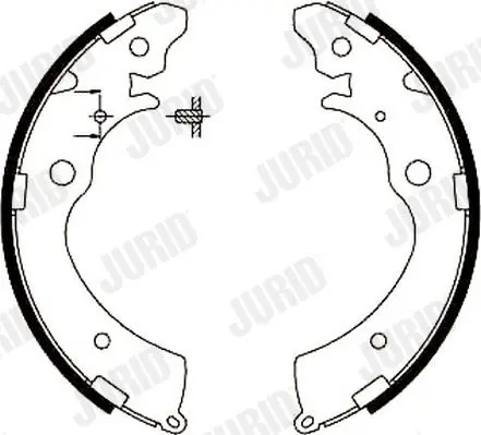 Handler.Part Brake shoe set JURID 361457J 2