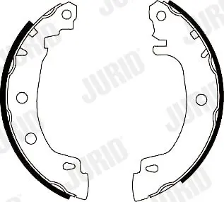 Handler.Part Brake shoe set JURID 362320J 2