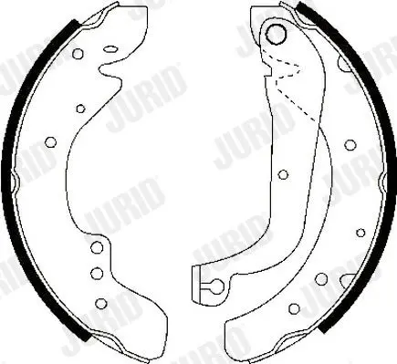 Handler.Part Brake shoe set JURID 362367J 1