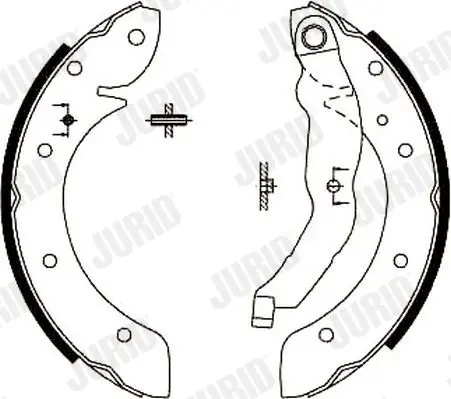 Handler.Part Brake shoe set JURID 362368J 1