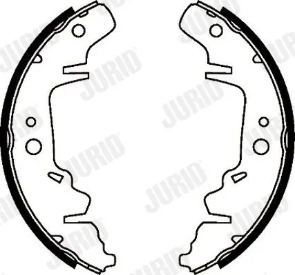 Handler.Part Brake shoe set JURID 362390J 1