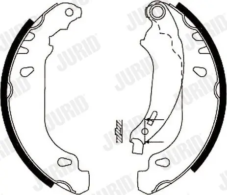 Handler.Part Brake shoe set JURID 362393J 3