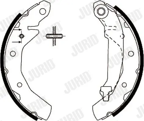 Handler.Part Brake shoe set JURID 362394J 2