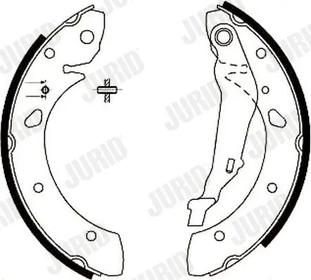 Handler.Part Brake shoe set JURID 362399J 3