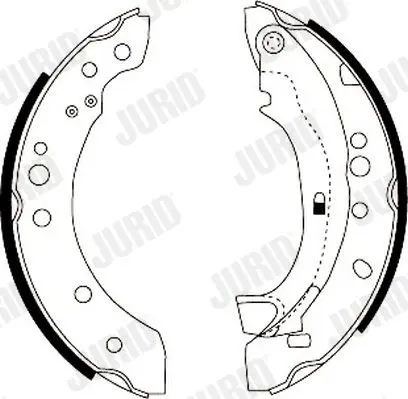 Handler.Part Brake shoe set JURID 362409J 1