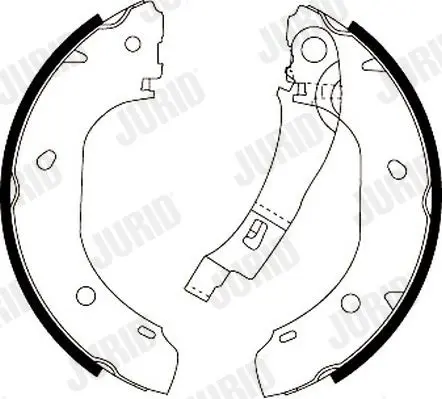 Handler.Part Brake shoe set JURID 362410J 2