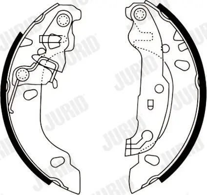 Handler.Part Brake shoe set JURID 362412J 2