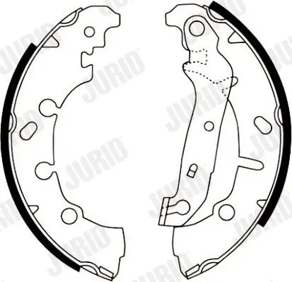 Handler.Part Brake shoe set JURID 362413J 2