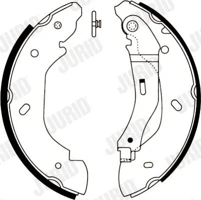 Handler.Part Brake shoe set JURID 362414J 2