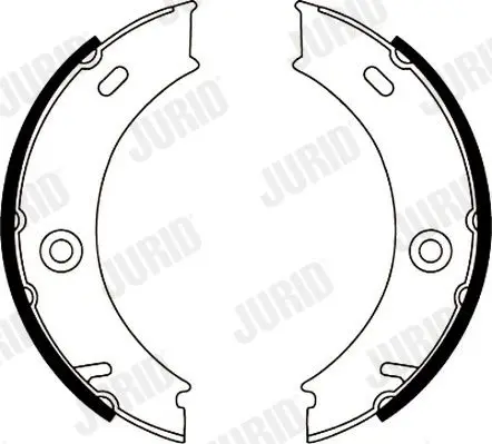 Handler.Part Brake shoe set, parking brake JURID 362420J 3