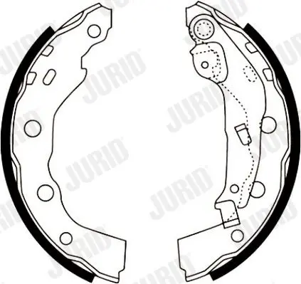 Handler.Part Brake shoe set JURID 362425J 3