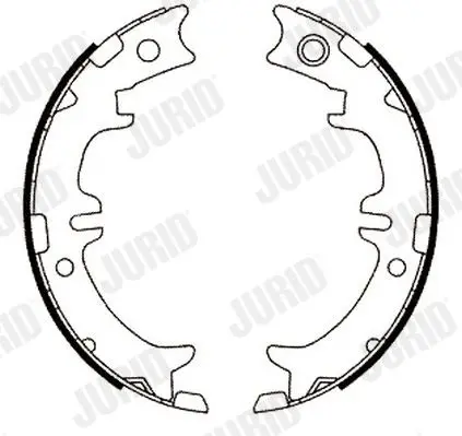 Handler.Part Brake shoe set, parking brake JURID 362432J 2