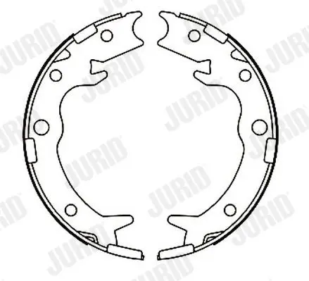 Handler.Part Brake shoe set, parking brake JURID 362434J 2