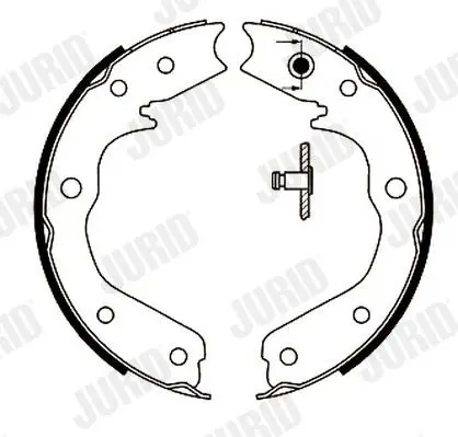 Handler.Part Brake shoe set, parking brake JURID 362437J 2