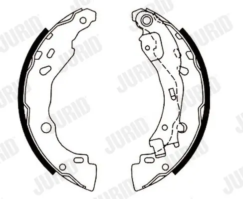 Handler.Part Brake shoe set JURID 362443J 1