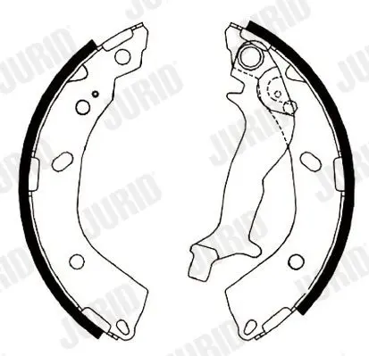 Handler.Part Brake shoe set JURID 362447J 2