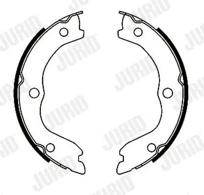 Handler.Part Brake shoe set, parking brake JURID 362453J 2