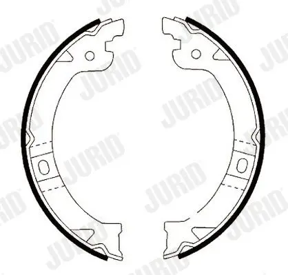 Handler.Part Brake shoe set, parking brake JURID 362454J 2