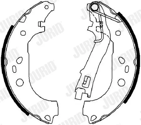 Handler.Part Brake shoe set JURID 362479J 2