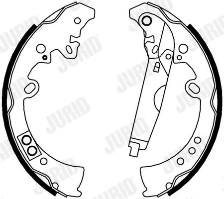 Handler.Part Brake shoe set JURID 362486J 2