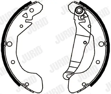 Handler.Part Brake shoe set JURID 362525J 2