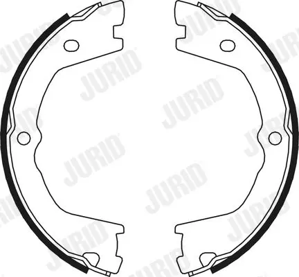 Handler.Part Brake shoe set, parking brake JURID 362528J 1