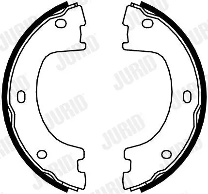 Handler.Part Brake shoe set, parking brake JURID 362547J 1