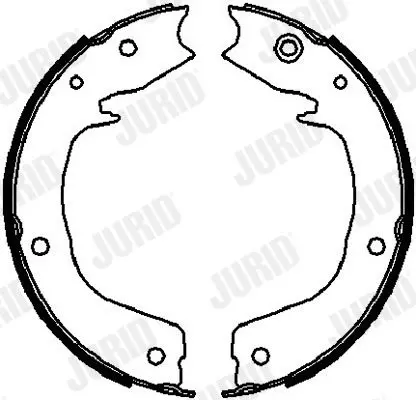 Handler.Part Brake shoe set, parking brake JURID 362548J 1