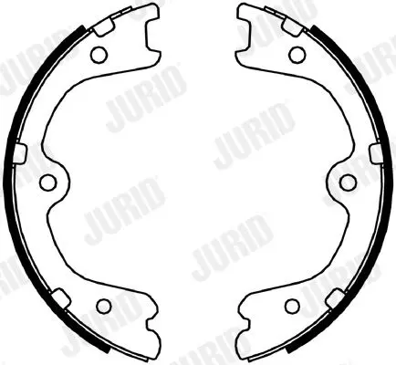 Handler.Part Brake shoe set, parking brake JURID 362558J 1