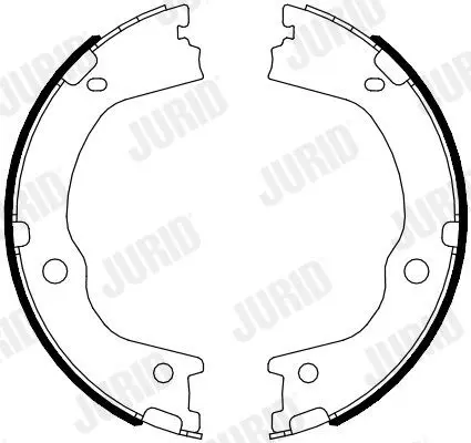 Handler.Part Brake shoe set, parking brake JURID 362571J 1