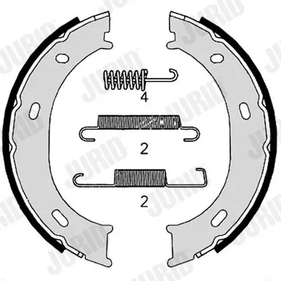 Handler.Part Brake shoe set JURID 362609J 1