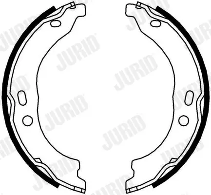 Handler.Part Brake shoe set, parking brake JURID 362610J 2