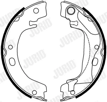 Handler.Part Brake shoe set, parking brake JURID 362631J 1