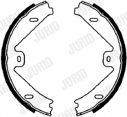 Handler.Part Brake shoe set, parking brake JURID 362632J 1